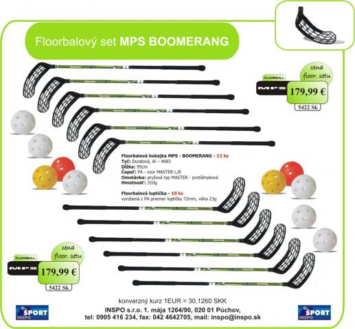 Florbalov� set MPS BOOMERANG new